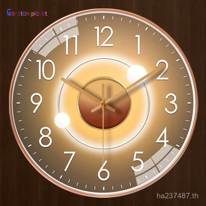 ใหม่แฟชั่นห้องนั่งเล่นที่เรียบง่ายในครัวเรือนห้องนอนนาฬิกาแขวน Huangrong ห้องรับประทานอาหารหรูหรา 20