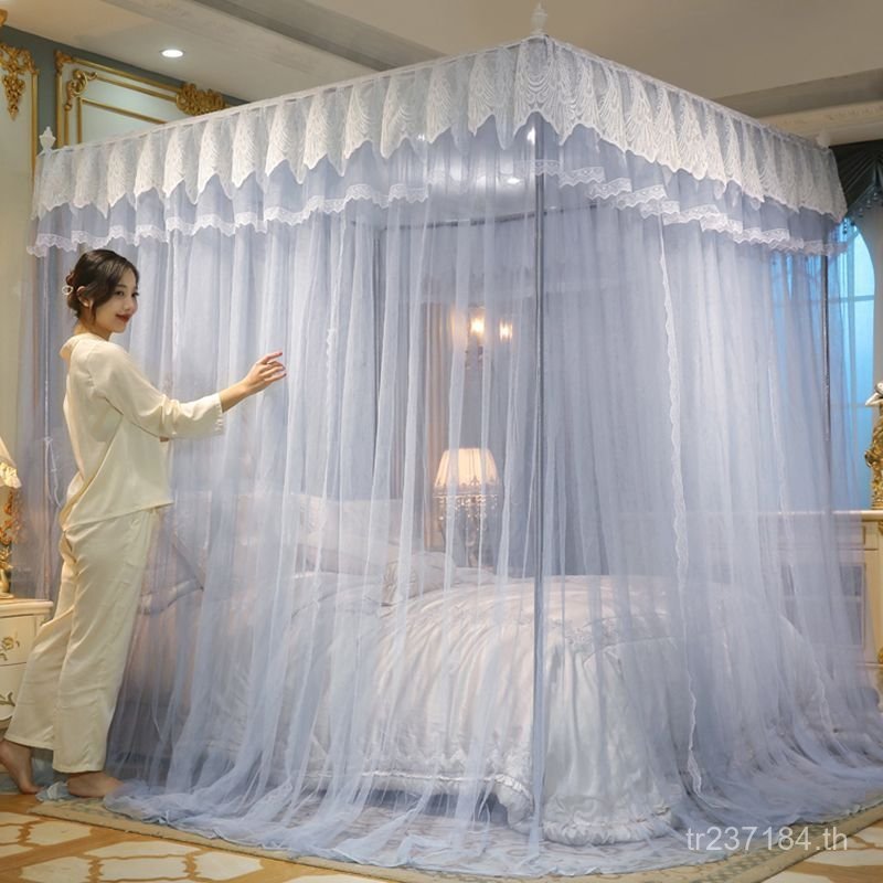 1.2m1.5m เมตรเตียงคู่เข้ารหัสหนารูปแบบห้องนอนเต็นท์สไตล์ใหม่ 2025 ครัวเรือน 1.8x2 มุ้งกันยุงเมตร x2 