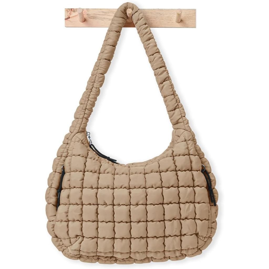 กระเป๋าถือสะพายข้างผู้หญิง นุ่ม สบาย มีความจุมาก ดีไซน์ปักสวยงาม เหมาะสำหรับGYMและการใช้งานประจำวัน 