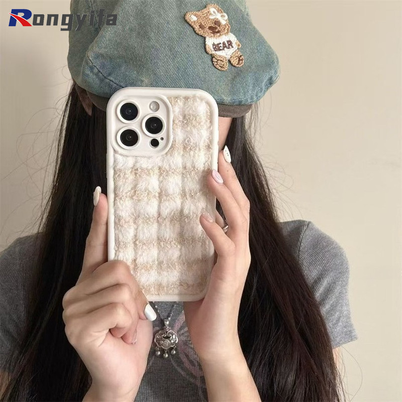 ฤดูหนาว Plush Stripe เคสโทรศัพท์สําหรับ iQOO Z10 Z9 Turbo Pro Plus Z10X Lite Z8 Z7 Z7X Z7i Z6 Pro Lite Z5 Z5X Z1X 5G 4G Ins สไตล์แฟชั่นปลอกน่ารักกันกระแทกนุ่มปกหลัง ราคา ถูกที่สุด ดีลบีเคเค แกลเลอรีภาพที่ 2