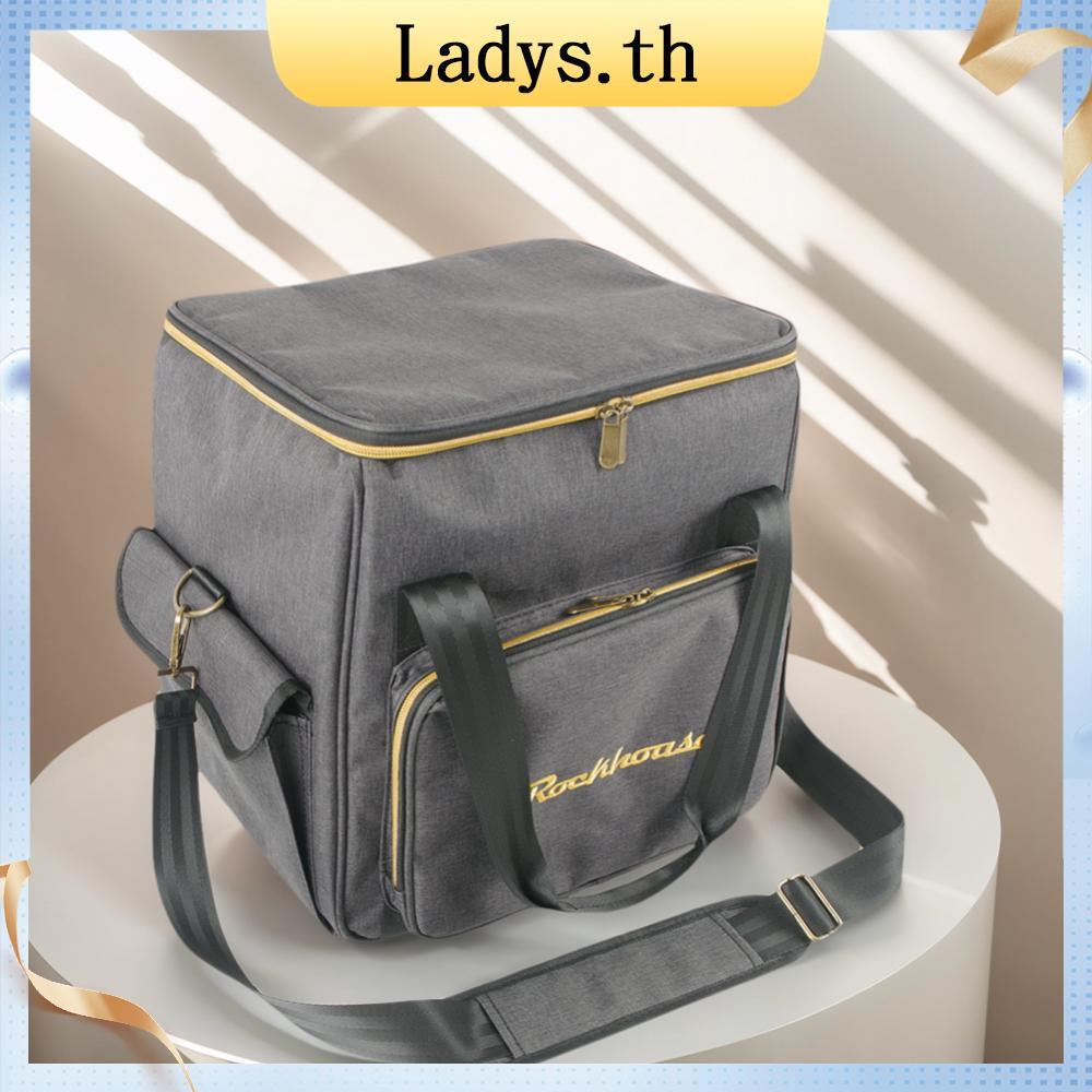 Vinyl Records Carrying Bag Large Capacity Portable Records Shoulder Bag Multi-Pocket Vinyl Records S