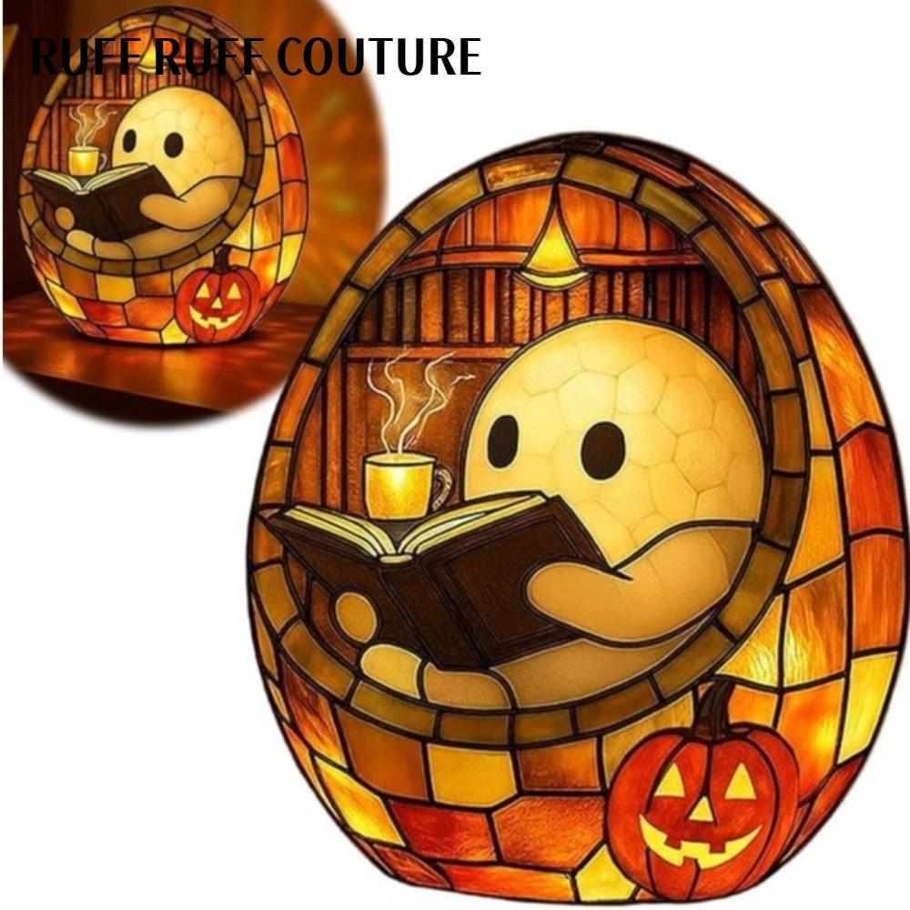RUFF RUFF COUTURE ฮาโลวีน Ghosts Night Light, Ghost Decor น่ารัก Ghost Ghost อ่านหนังสือโคมไฟ, ที่ไม