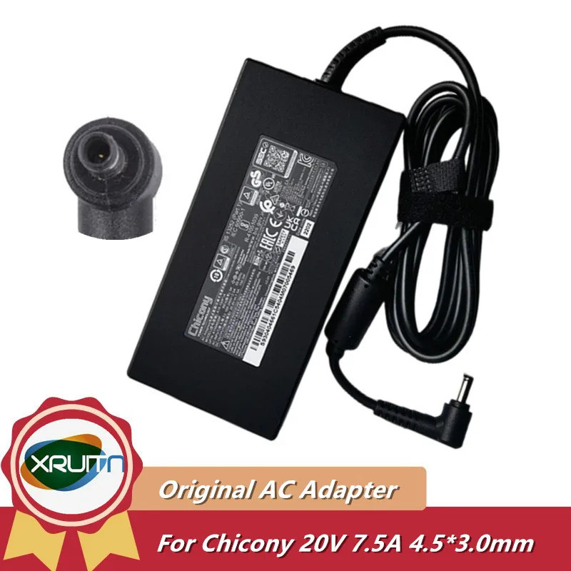 ของแท้ Chicony A18-150P1A 150W AC Adapter Charger 20V 7.5A สําหรับ MSI GF66 GF76 A150A039P แล็ปท็อปแ