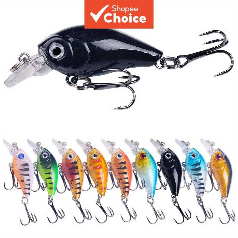 Mini Rock Crankbait Lure 9 ชิ้น, 4.5 ซม. 4G Wobbling Hard Bait อุปกรณ์ตกปลากลางแจ้ง