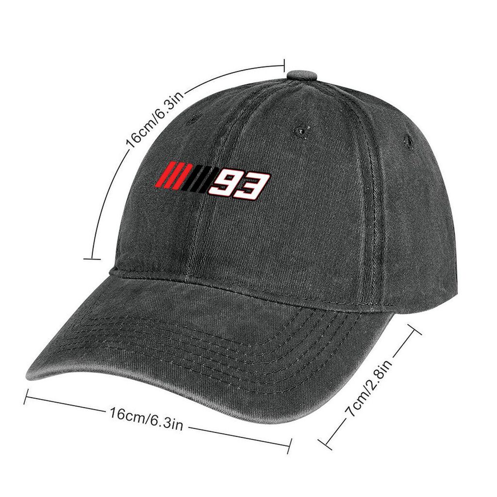 TW93 Racing Stripes ผู้ใหญ่ล้าง Denim หมวกกลางแจ้งสําหรับผู้ชายและผู้หญิงเกาหลี CBDM