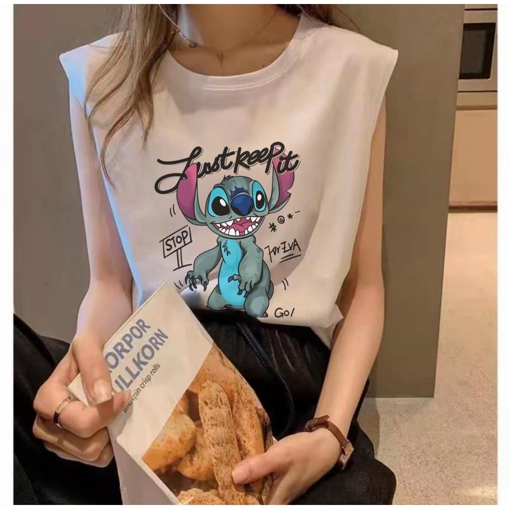 COD [พร้อมส่งจากกทม มาถึงใน 2วัน] เสื้อกล้ามแขนกุดสวยเท่ลายมาใหม่ผ้าใส่ สบาย ผู้หญิง Clothing เหมาะสำหรับสวมใส่ในฤดูร้อน
