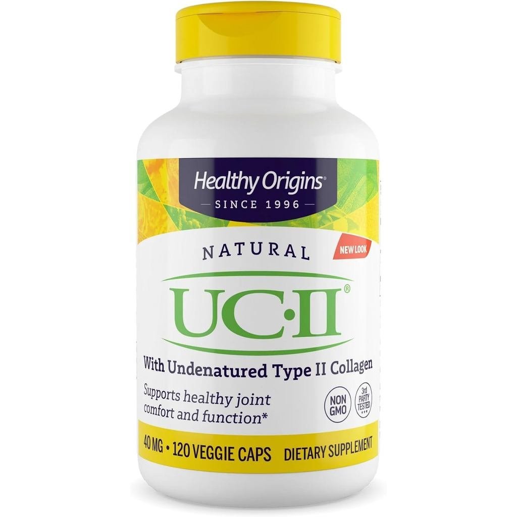 Healthy Origins UCII 40 mg 120 Veggie Capsules Featuring สังเคราะห์ทางคลินิก Type II Collagen พอร์ต Joint Comfort Mobility & Flexibility NonGMO & Gluten 2