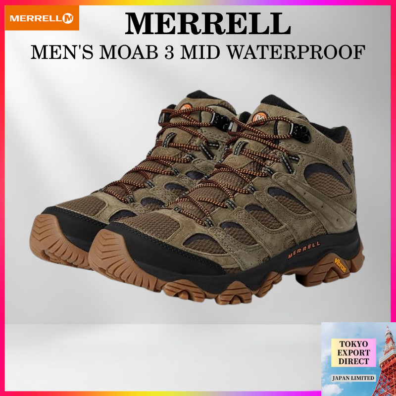 Merrell Moab 3 Mid รองเท้าเดินป่า Waterproof กันน้ำ รองเท้าบัฟเฟอร์ Vibram