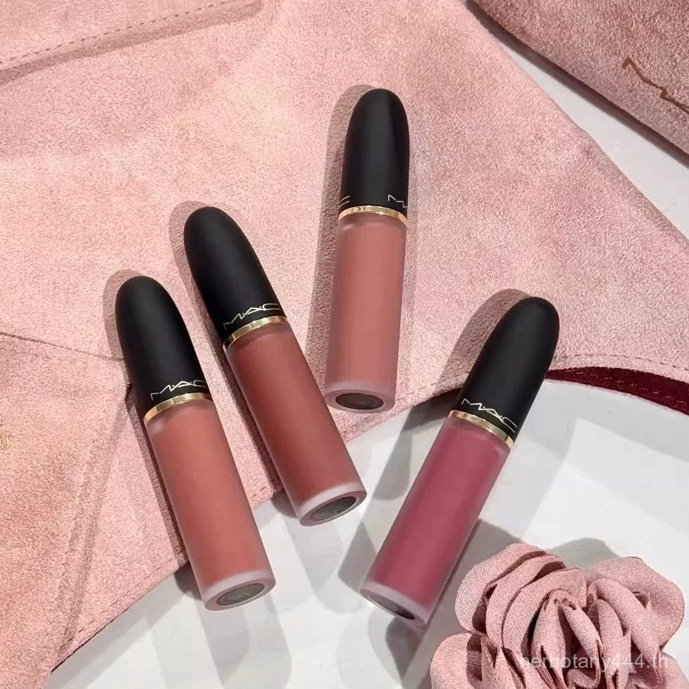 ((ซื้อ 1 แถม 10) mac Lip Glaze Non-Fade Non-Stick Cup rom & nd Free S4 ลิปสติก Air School