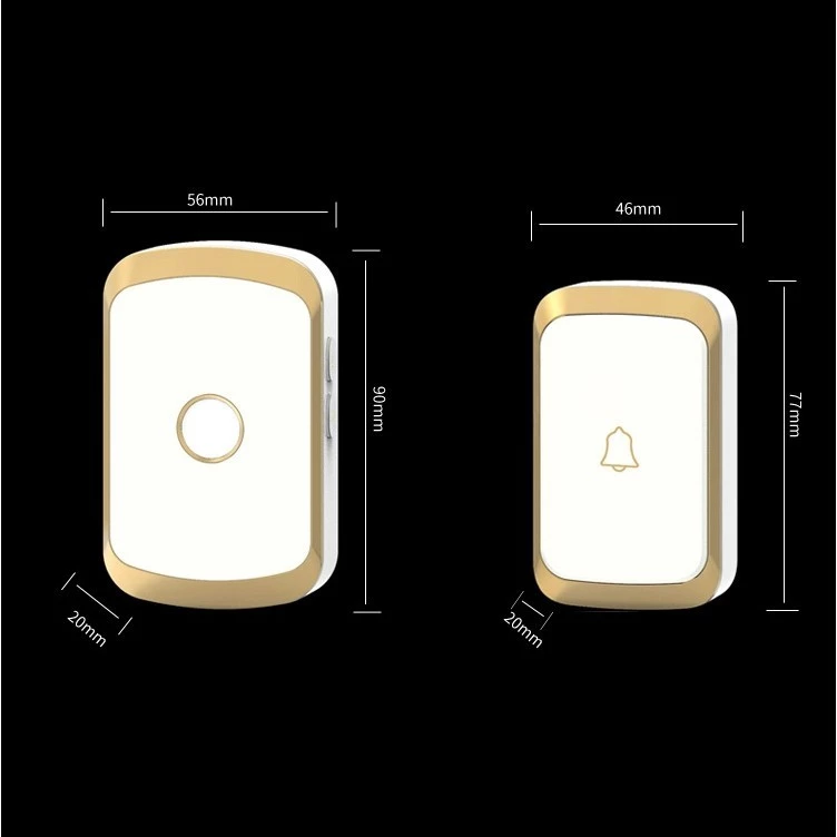 CACAZI A20 Wireless Doorbell Smart Home Digital Music US Plug thumbnail 4