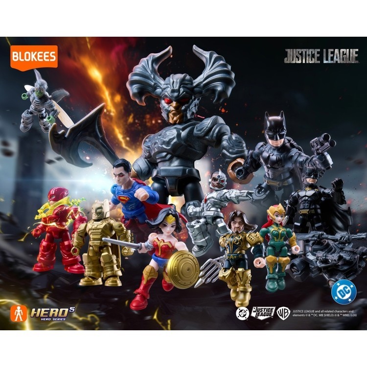 (Blokees ของแท้ ) กล่องตาบอด รุ่น DC Defender V2 Justice League