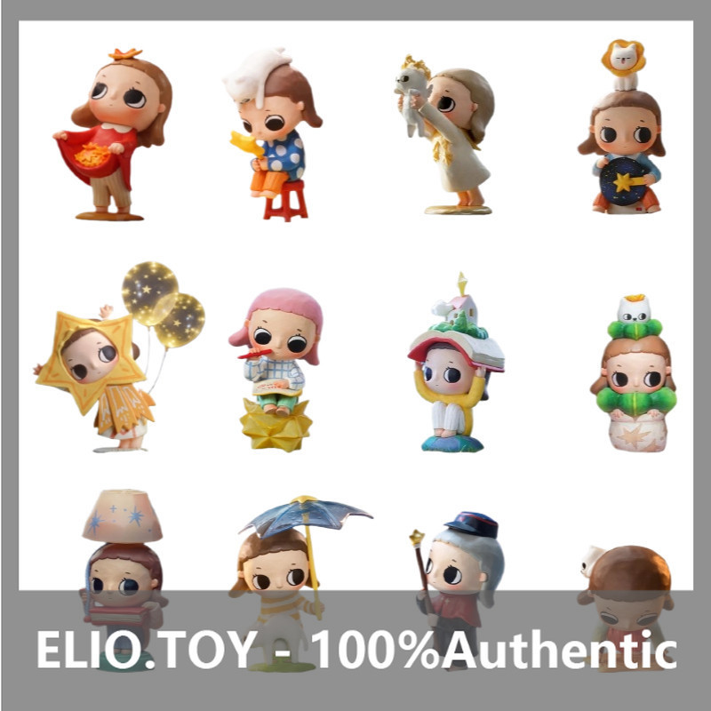 P POPMART Nyota You We Are All Stars Series Figures Mystery Box เครื่องประดับของขวัญ