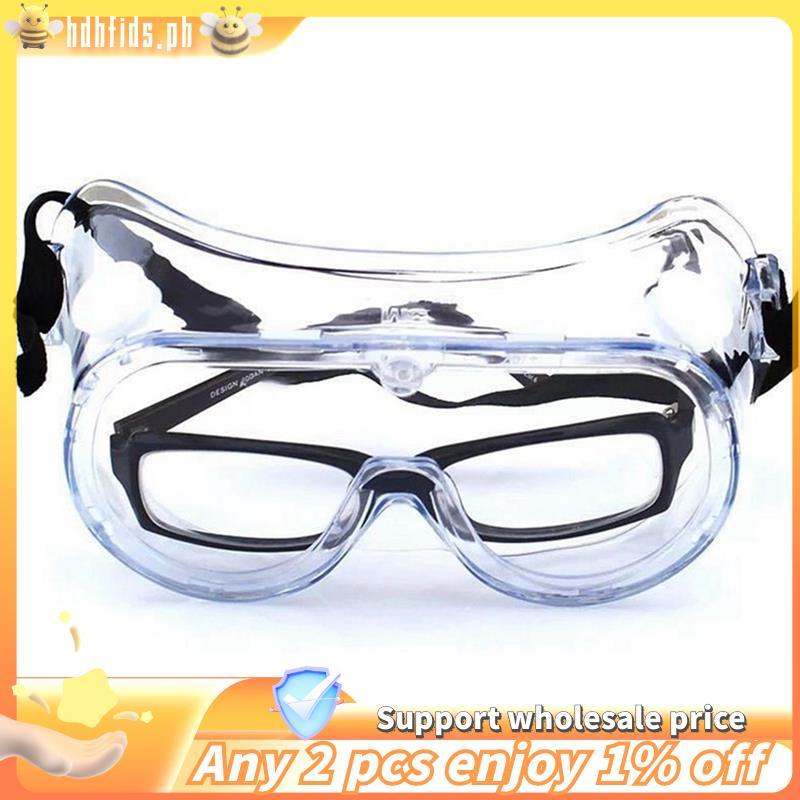 -1621 แว่นตา Goggle Anti-Impact PC เคมี Splash ANSI Z87 มาตรฐานความปลอดภัยป้องกันส่วนบุคคล UV ป้องกั