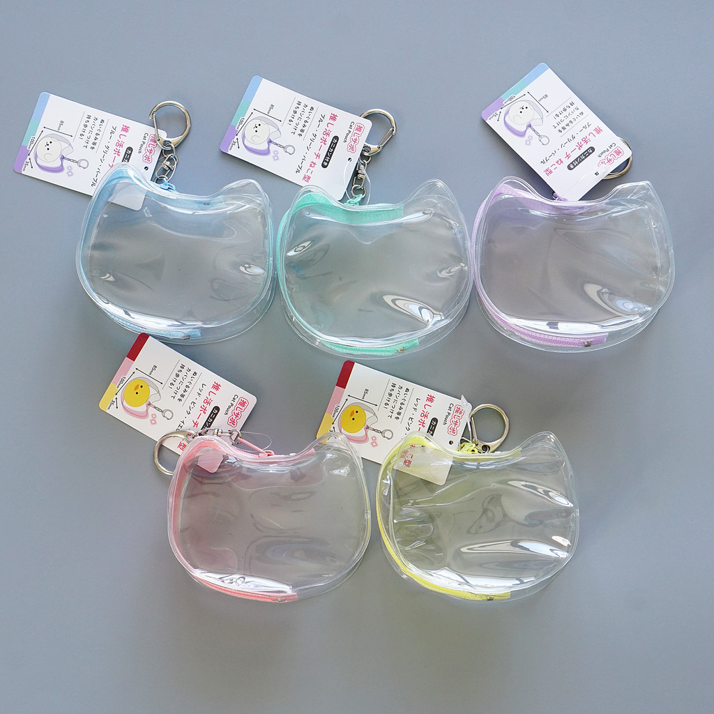 [พร้อมส่งในไทย] Oshikatsu Clear Pouch พวงกุญแจกระเป๋าใส สำหรับตุ๊กตาขนาด 11cm ของแท้ 100% จากญี่ปุ่น