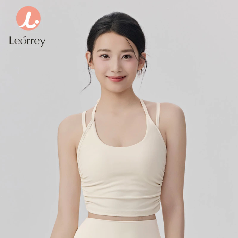 Leorrey สปอร์ตบราคล้องคอสำหรับโยคะและพิลาทิส พร้อมฟองน้ำ thumbnail 8