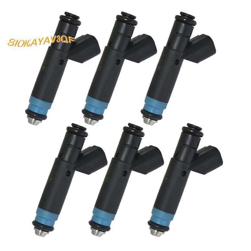 6ชิ้น 04854181 ร.ล854181  หัวฉีดสําหรับ 1999-2004 (XJ) Grand () TJ I6 Fix P0300 FJ454