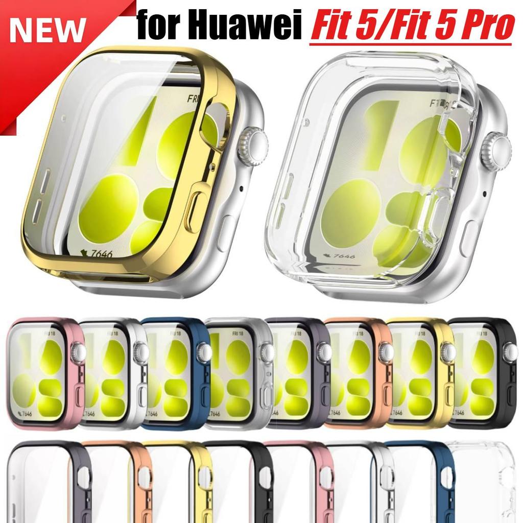 TPU คลุมทั้งหมดปกป้องหน้าจอสําหรับ Huawei Fit 5 นาฬิกา Fit 5 Pro TPU กรณีเกราะป้องกันสําหรับ Huawei Fit5 Fit5 Pro