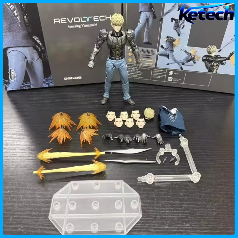 15 ซม.Genos Action Figure Revoltech Amazing Yamaguchi One Punch Man ตุ๊กตาสะสมหัวพิเศษมือ