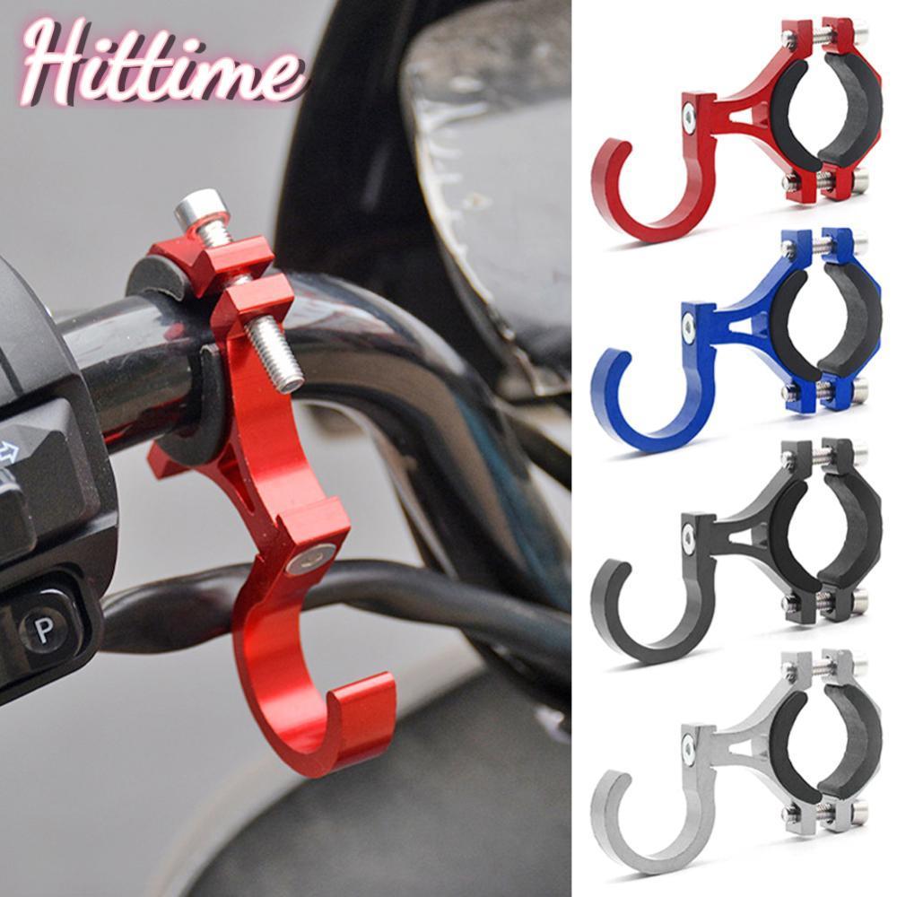 HITTIME สกู๊ตเตอร์ไฟฟ้าตะขอโลหะ Simple จักรยานชั้นวางหลอดแขวนหัวเข็มขัดตะขอ Ebikes CNC รถจักรยานยนต์แบบพกพาชั้นวางหมวกกันน็อค E7J4