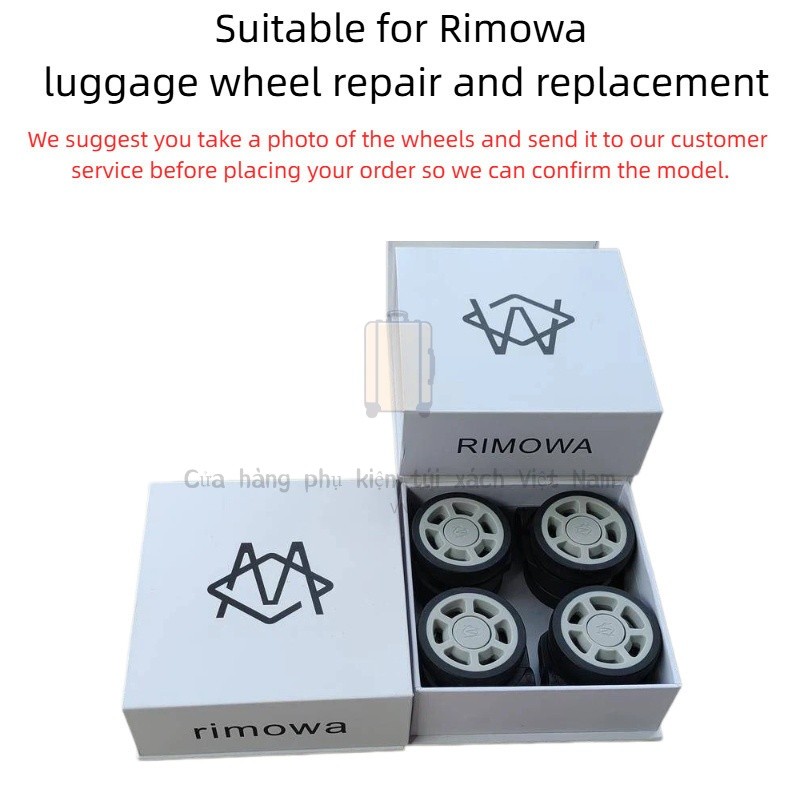 เหมาะสําหรับ Rimowa Rimowa อะไหล่ซ่อมล้อกระเป๋าเดินทาง Rimowwa Rimowa ล้อเปลี่ยน