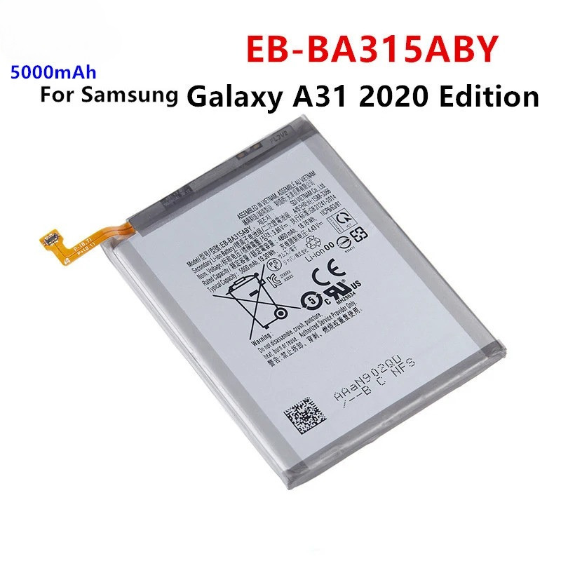 Brand New EB-BA315ABY 5000mAh Battery For Samsung Galaxy A31 2020 Edition SM-A315F/DS SM-A315G/DS Ba