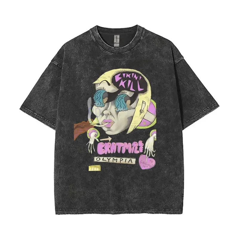 2026Washed Vintage Alternative Rock Band Hole Courtney Love ชื่อของฉันถูกลืม T เสื้อผู้ชายผู้หญิงขนา