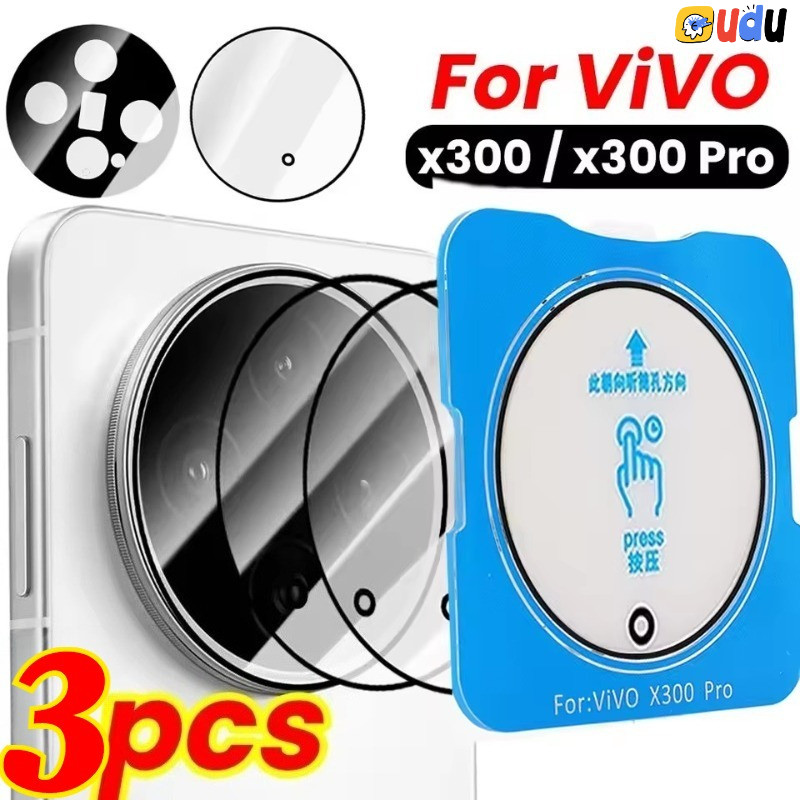 สําหรับ วิฟ x300, x300 มือโปร - ตัวป้องกันเลนส์กล้องหลัง-ฟิล์มกันรอยกระจกนิรภัย-ฟิล์มเลนส์ติดตั้งง่าย-ฟิล์มกันรอยขีดข่วนความคุ้มครองเต็มรูปแบบ