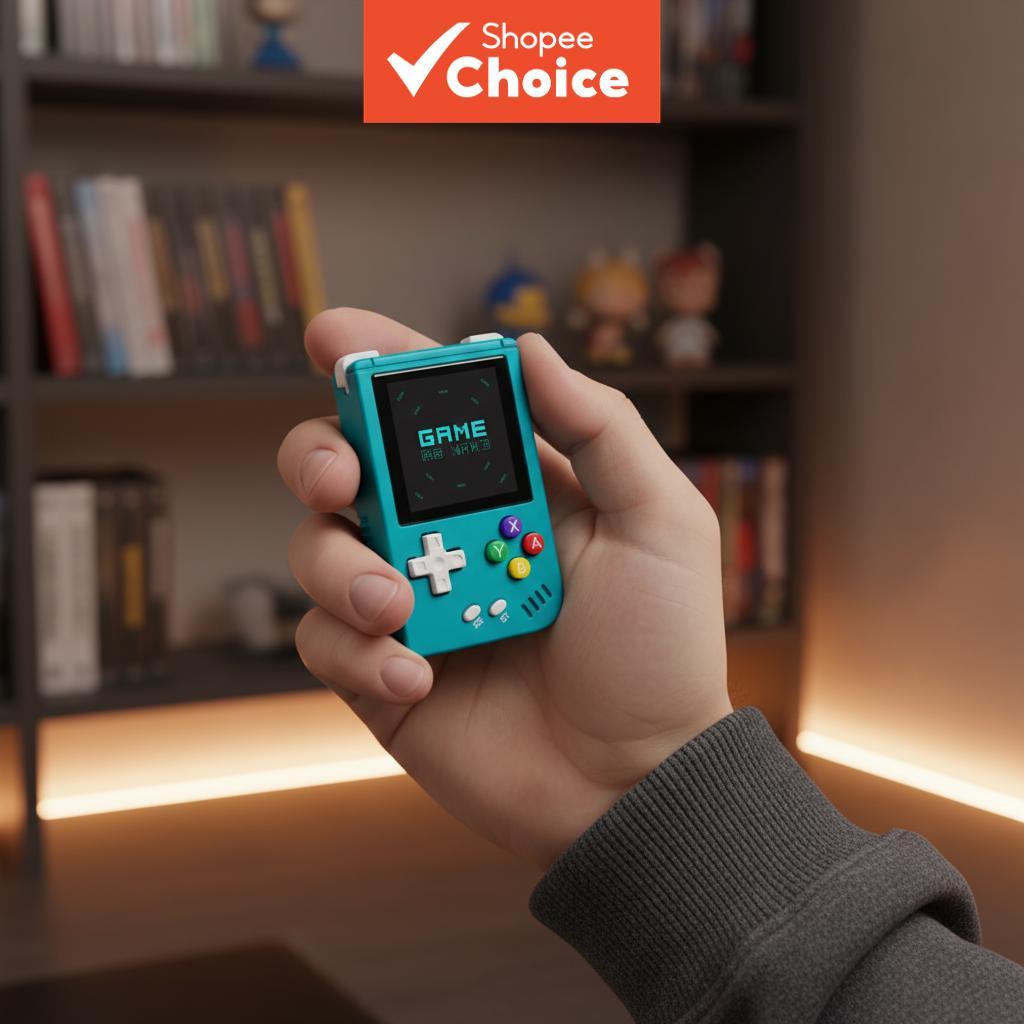 เครื่องเล่นเกมพกพา ANBERNIC RG Nano Retro หน้าจอ IPS ขนาด 1.54 นิ้ว การ์ด TF 64G คอนโซลอลูมิเนียมมิน