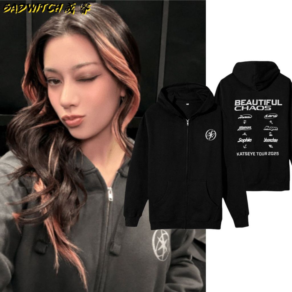 KATSEYE MEGAN Men/Women Zip Hoodie Clothing Same Sweatshirt Unisex Streetwear Sweatshirt Top
