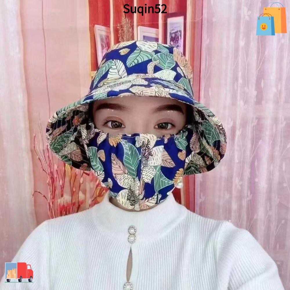 ซูชิง52หมวกเก็บชา,ผ้าคลุมไหล่ป้องกันรังสียูวีหมวกทํางานการเกษตร,แฟชั่นปีกกว้างป้องกันคอชาวประมงหมวกของขวัญ
