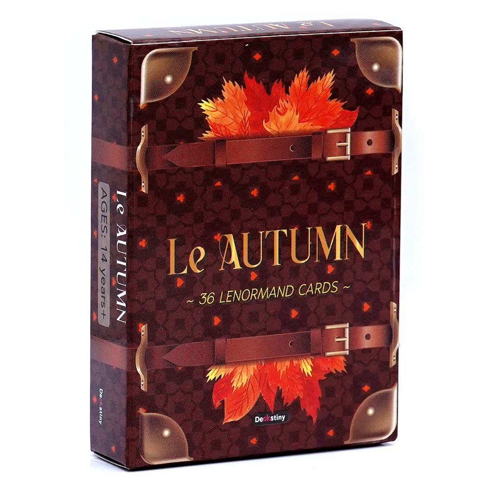 การ์ด Le Autumn Lenormand ชนิดให้พลังงาน Sunshine Golden Thunder Norman เสริมการ์ด Aura ของคุณ