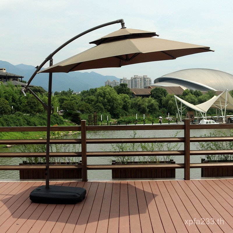 Big Sun Cafe Courtyard กันฝน Roman Pavilion ม่านบังแดดกลางแจ้งกล้วยร่มชายหาดเชิงพาณิชย์ระเบียง O3N2