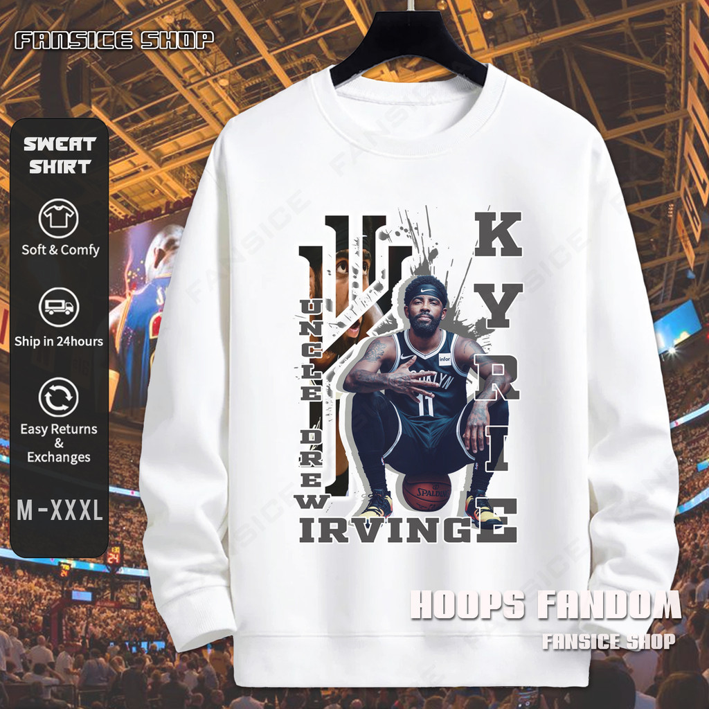 เสื้อกันหนาวแขนยาว NBA Stars Kyrie Irving นุ่มสบาย ระบายอากาศดี ทรงหลวม ส่งตรงจากกรุงเทพ ไวสุด!