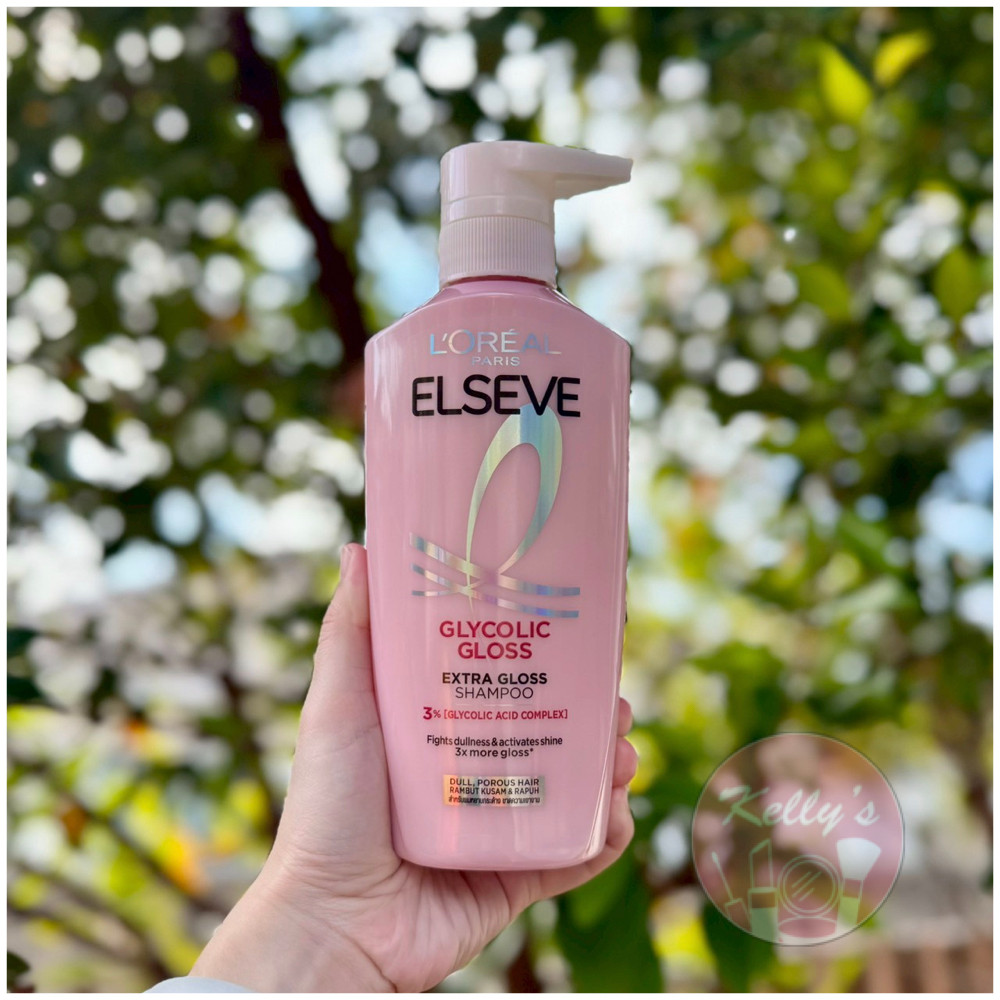 <<Kelly's Shop>> L'Oreal Paris Elseve Shampoo Glycolic Gloss Extra Gloss 400 Ml.