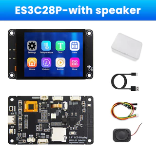 ESP32-S3 ES3C28P บอร์ดพัฒนา WiFi BT สมาร์ทจอแสดงผลหน้าจอ 2.8 นิ้วโมดูล TFT หน้าจอสัมผัสรองรับ XiaoZhi Type-C