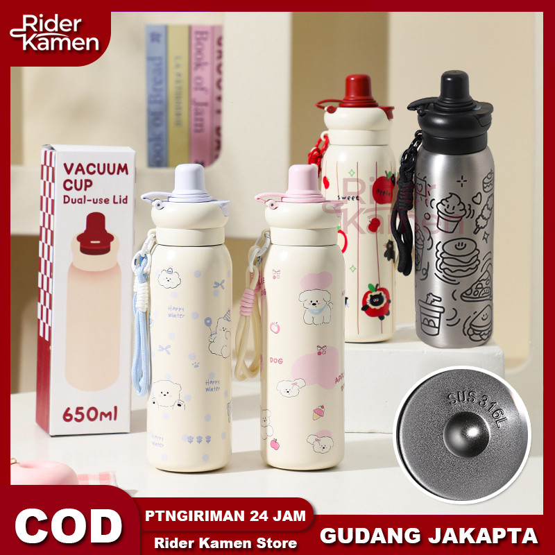 Ready Tumbler Cute Rich Stainless SUS 316 / Tumbler Little Joy 650ml Stainless SUS 316 / ขวดดื่มน่าร