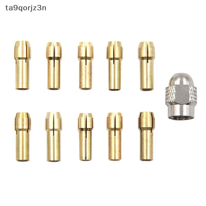 หัวเจาะทองเหลืองขนาดเล็ก Zn 11ชิ้น/ล็อตสำหรับเครื่องมือหมุน0.5-3.2มม. ทองเหลืองและน็อตสำหรับชุดอุปกร