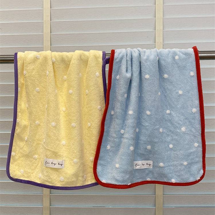Snowflake Dot Towel Face Towel Student Dormitory Cleaning Face Washing Bath Towel Household Absorben