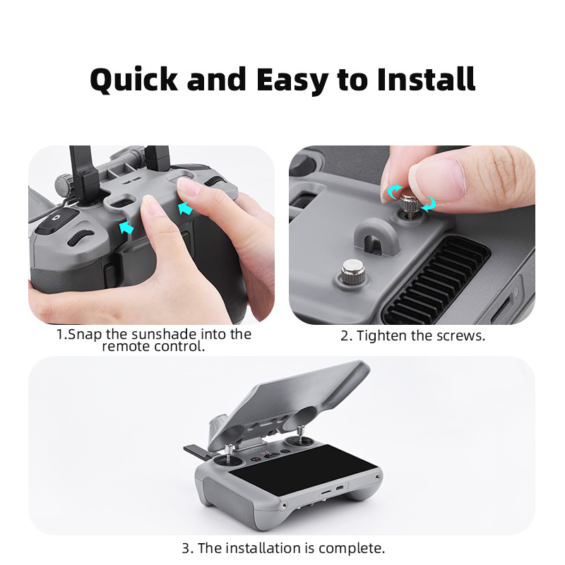 หลายรูปแบบ DJI RC2 Hood NEO2/FLIP/MINI 5/4PRO รีโมทคอนโทรลบังแดด Lightshield AIR3S อุปกรณ์เสริม - รูปที่ 7