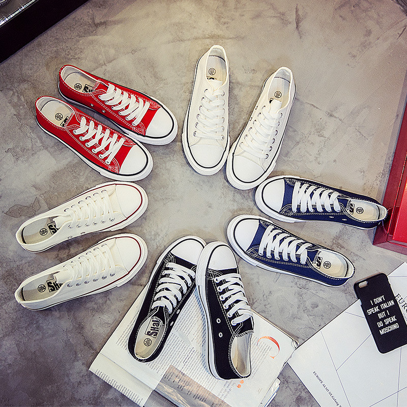รองเท้าผ้าใบผู้หญิง 2025 ฤดูใบไม้ร่วง Retro Hong Kong รส Low-Top กีฬานักเรียน Casual ins เกาหลีรุ่นน