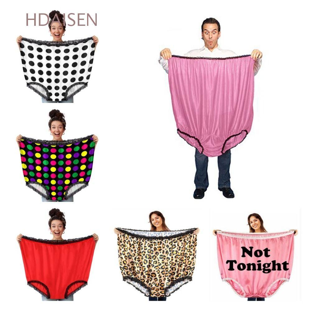 ของขวัญ HDAINS Gag, Plus Size Spoof Granny กางเกง, Joke ตลกสีสัน Terylen Giant ความแปลกใหม่ Undies Pranks