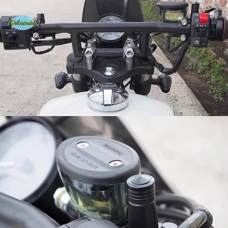 [WLB-t] 2 ชิ้นรถจักรยานยนต์ป้องกันสนิม CNC อลูมิเนียม M10 กระจกมองหลังรูปลั๊กสกรูผู้ถือกระจกมองหลัง 