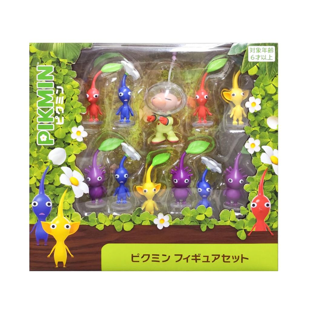 Pikmin Figure Set This is a set of 11 palm-sized Pikmin figures. Set contents: Blue Pikmin x 3, Yell