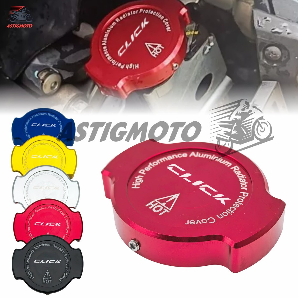 สําหรับ Honda Click 125 125i 150 160 v1 v2 v3 รถจักรยานยนต์ CNC หม้อน้ําปั๊มท่อน้ําหมวกหม้อน้ํา Cooler หมวก
