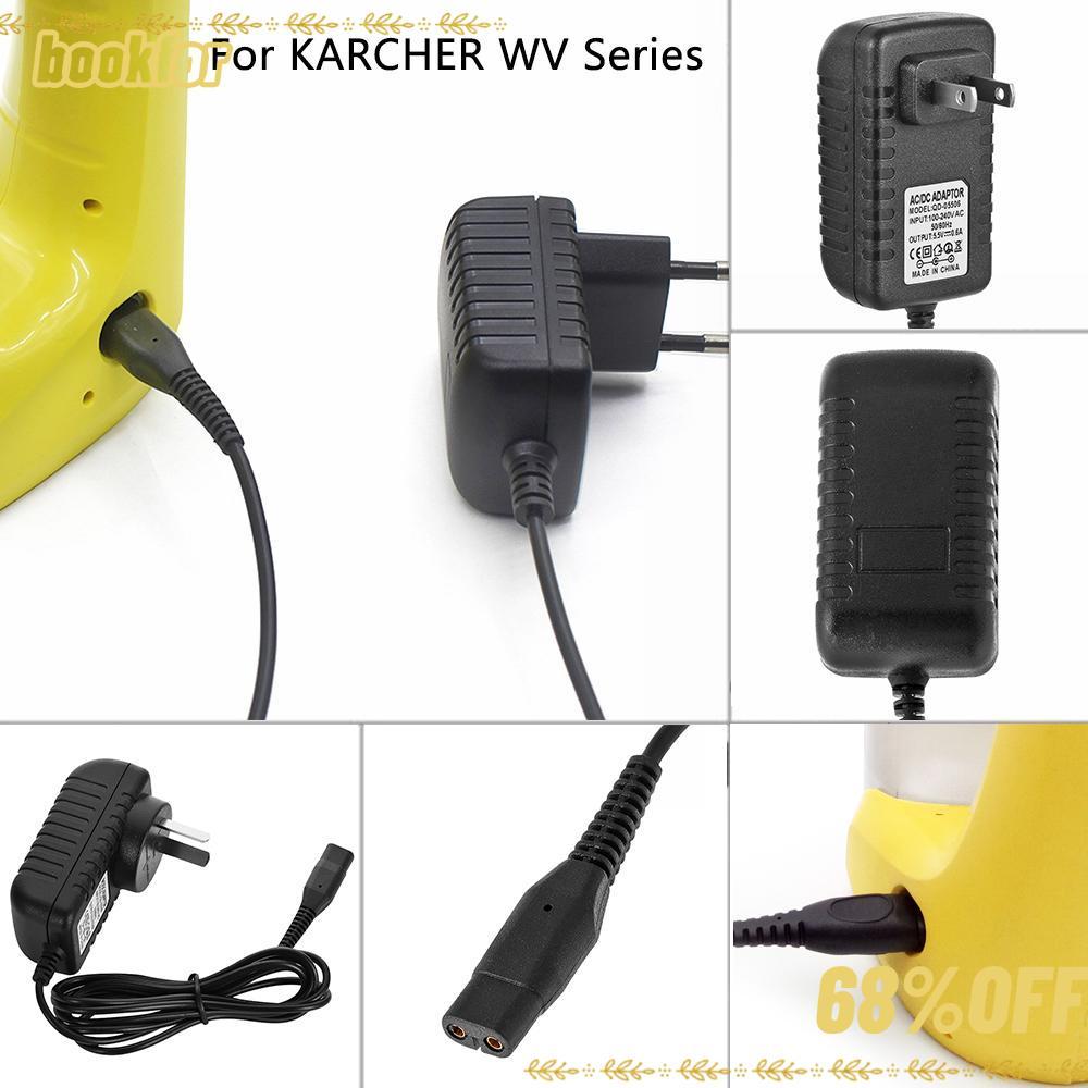 BOOKFOR เครื่องชาร์จแบตเตอรี่ทําความสะอาดสายชาร์จแหล่งจ่ายไฟคุณภาพสูงสําหรับ Karcher WV2 50 60 70 75
