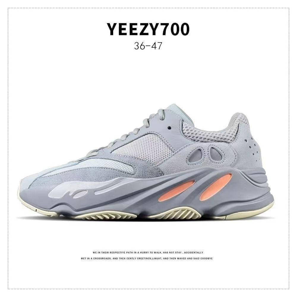 พร้อมกล่องรองเท้าคู่Unisex Yeezy Boost 700 Boost Runnerรองเท้าวิ่งสําหรับผู้หญิงรองเท้าผ้าใบสําหรับชายคู่ขนาดมาตรฐาน:36-48 UAZN