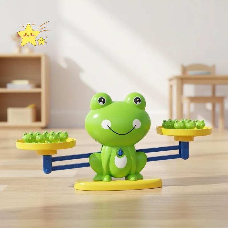 [JBTH] กบคณิตศาสตร์สมดุล Scale ของเล่นสําหรับเด็ก 26 ตัวเลขนับ Montessori เกมคณิตศาสตร์เพื่อการศึกษา