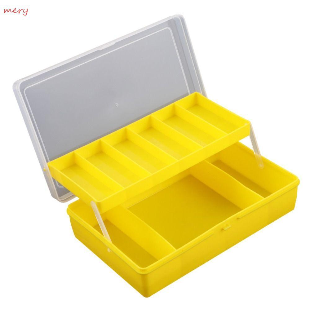 MERY กล่องอุปกรณ์ตกปลา, ช่องจัดเก็บกล่องเครื่องมือออกแบบ Double-Deck Storage, แบบพกพา 11 ช่อง Double-Deck Design ปลาคาร์พอุปกรณ์ตกปลาปลาคาร์พตกปลา