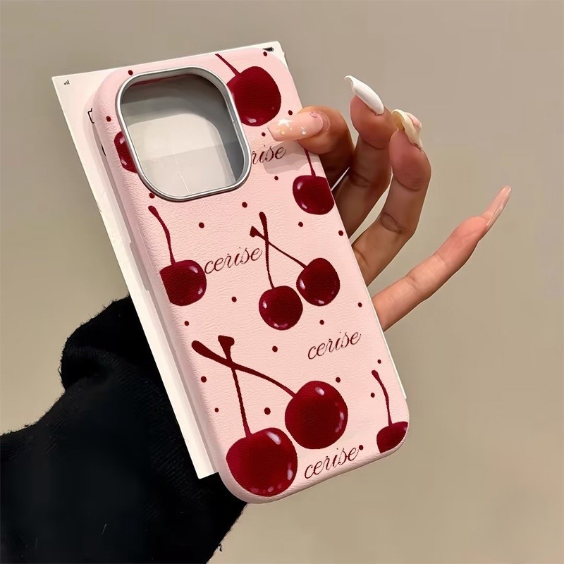 For Oppo A60 A3X A58 A17K A5X A15 A57 A38 A5i A3 A5 Pro A18 A15s A35 A7 A55 A9 A53 A5s A33 A74 A52 A5s เคสเชอร์รี่โบว์