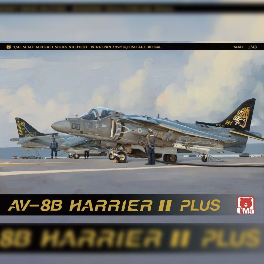 พร้อมสต็อก UMA Assembly D1003 1/48 Sandpaper II PLUS Fighter Tiger Painting Limited Edition